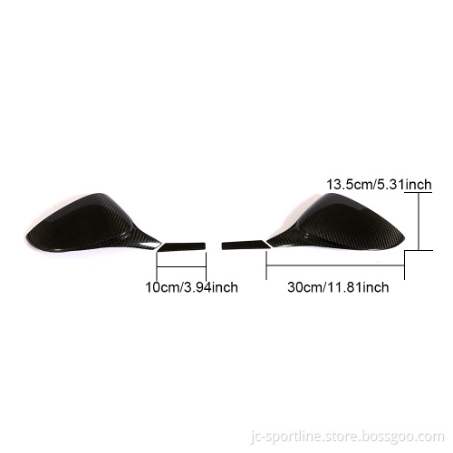 Carbon Fiber Wing Mirror Covers for Ferrari 458 Italia Coupe/Spider (2011-2016)